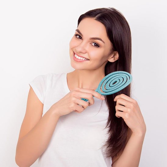 Brosse cheveux bouclés 