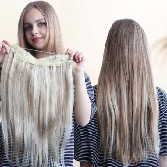 Extension clip cheveux