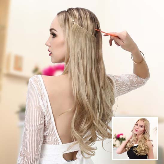 Extension clip cheveux