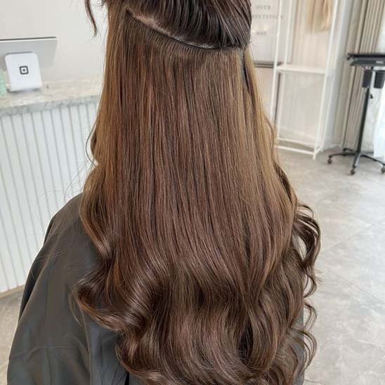 Extension clip cheveux