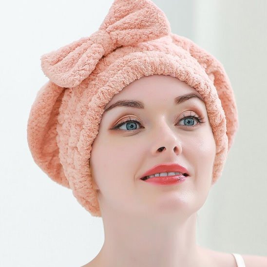 Serviette microfibre cheveux 