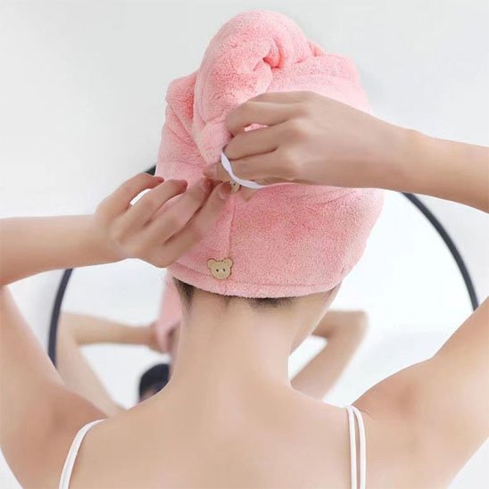 Serviette microfibre cheveux 