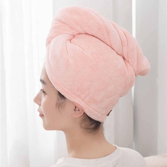 Serviette microfibre cheveux 