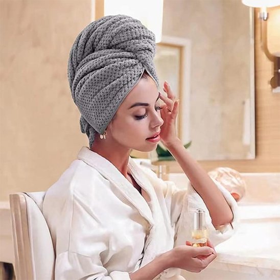 Serviette pour cheveux microfibre