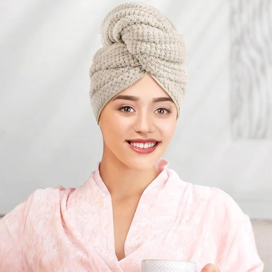 Serviette pour cheveux microfibre